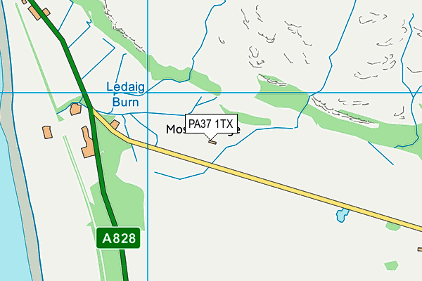 PA37 1TX map - OS VectorMap District (Ordnance Survey)