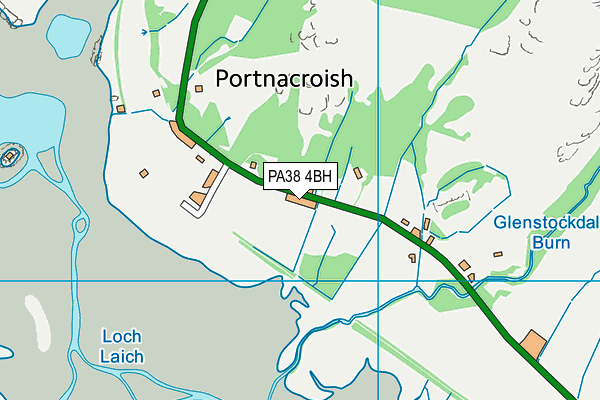 PA38 4BH map - OS VectorMap District (Ordnance Survey)