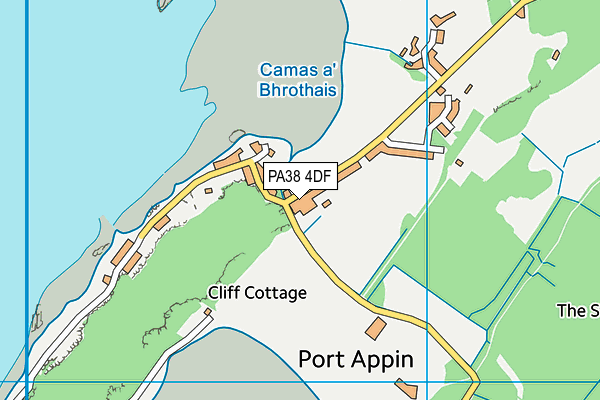 PA38 4DF map - OS VectorMap District (Ordnance Survey)