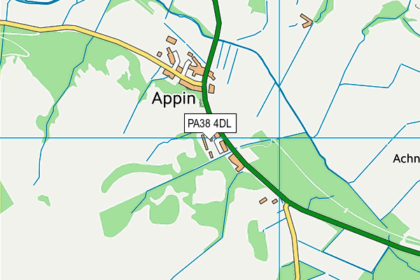 PA38 4DL map - OS VectorMap District (Ordnance Survey)