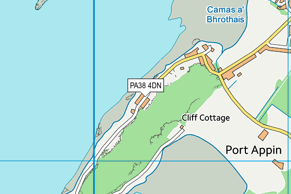 PA38 4DN map - OS VectorMap District (Ordnance Survey)