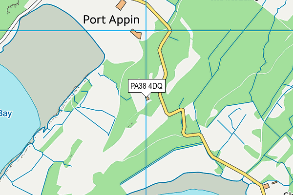 PA38 4DQ map - OS VectorMap District (Ordnance Survey)