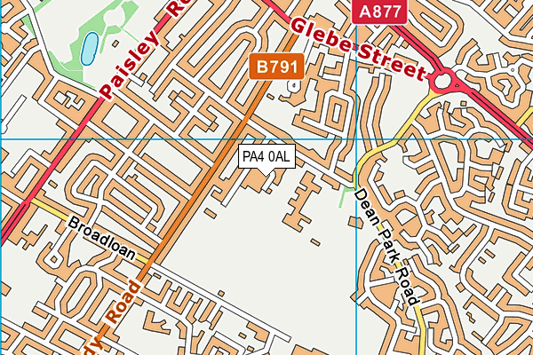 PA4 0AL map - OS VectorMap District (Ordnance Survey)