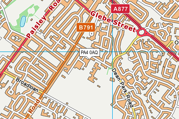 PA4 0AQ map - OS VectorMap District (Ordnance Survey)
