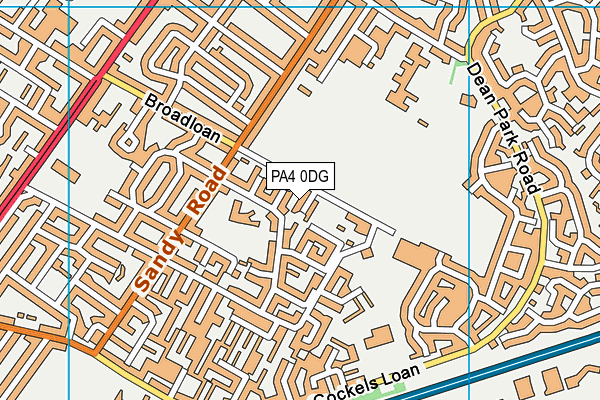 PA4 0DG map - OS VectorMap District (Ordnance Survey)