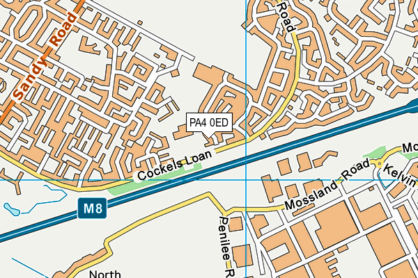 PA4 0ED map - OS VectorMap District (Ordnance Survey)