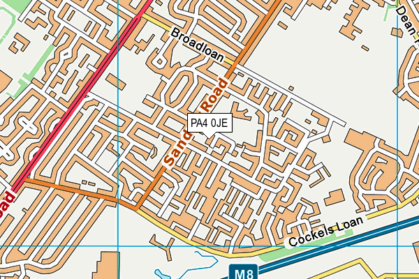 PA4 0JE map - OS VectorMap District (Ordnance Survey)