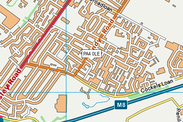 PA4 0LE map - OS VectorMap District (Ordnance Survey)