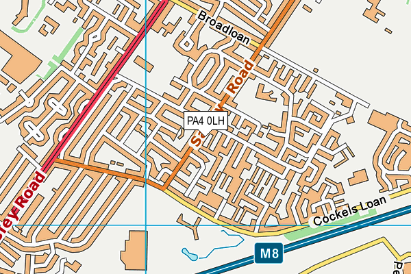 PA4 0LH map - OS VectorMap District (Ordnance Survey)