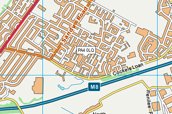 PA4 0LQ map - OS VectorMap District (Ordnance Survey)