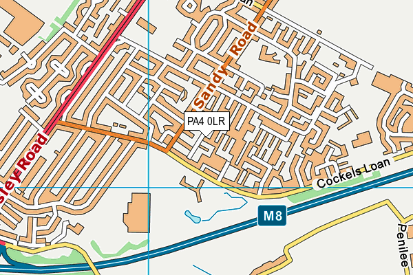 PA4 0LR map - OS VectorMap District (Ordnance Survey)