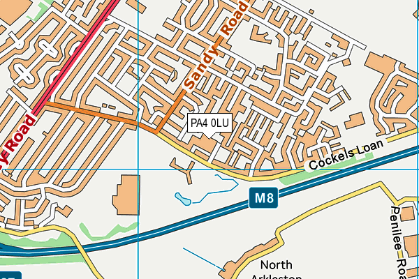 PA4 0LU map - OS VectorMap District (Ordnance Survey)