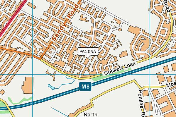 PA4 0NA map - OS VectorMap District (Ordnance Survey)