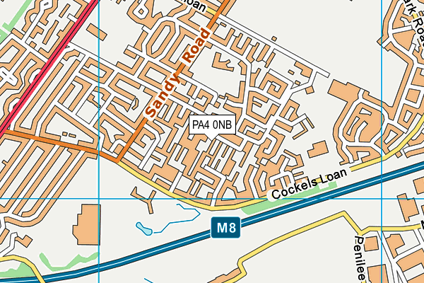 PA4 0NB map - OS VectorMap District (Ordnance Survey)