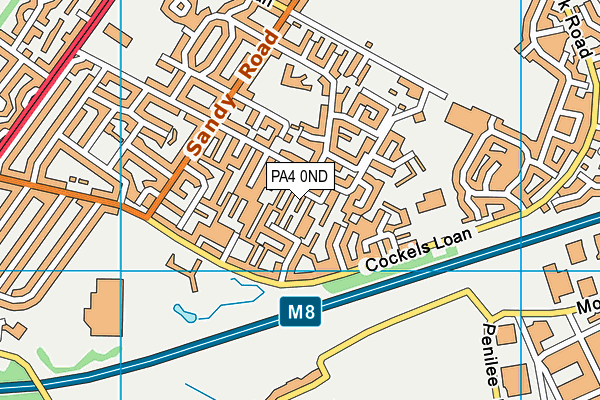 PA4 0ND map - OS VectorMap District (Ordnance Survey)