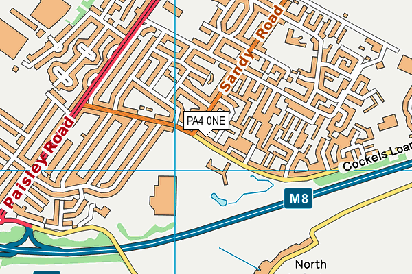 PA4 0NE map - OS VectorMap District (Ordnance Survey)