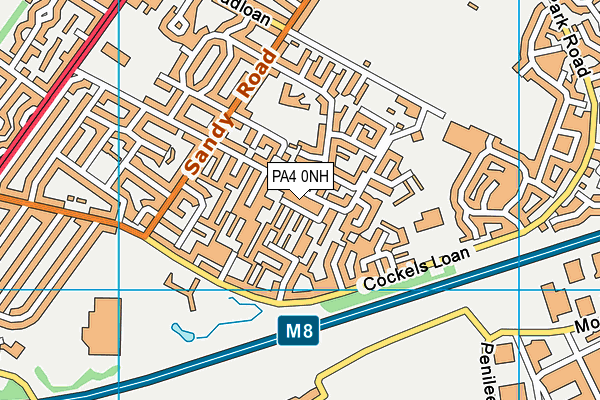 PA4 0NH map - OS VectorMap District (Ordnance Survey)