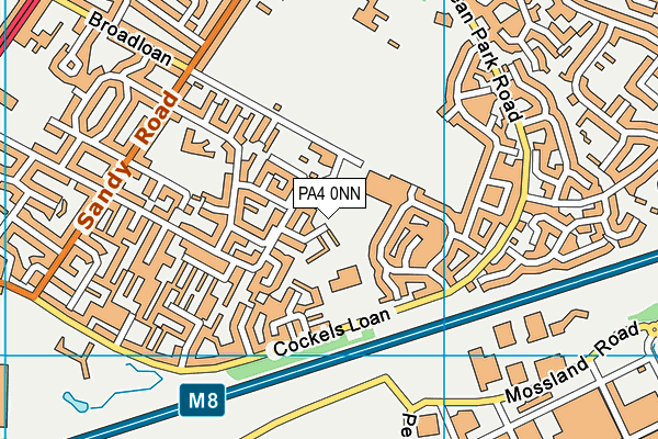 PA4 0NN map - OS VectorMap District (Ordnance Survey)