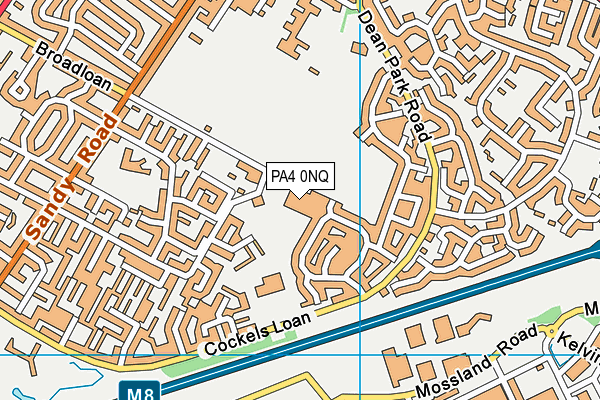 PA4 0NQ map - OS VectorMap District (Ordnance Survey)