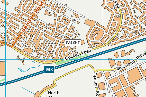 PA4 0NT map - OS VectorMap District (Ordnance Survey)