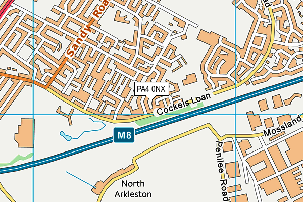 PA4 0NX map - OS VectorMap District (Ordnance Survey)