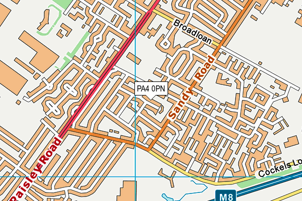 PA4 0PN map - OS VectorMap District (Ordnance Survey)