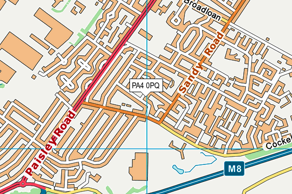 PA4 0PQ map - OS VectorMap District (Ordnance Survey)