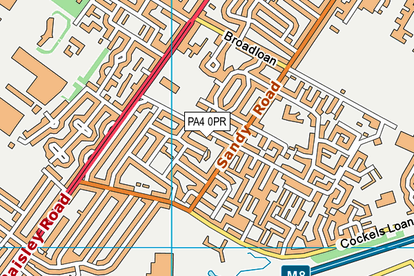 PA4 0PR map - OS VectorMap District (Ordnance Survey)
