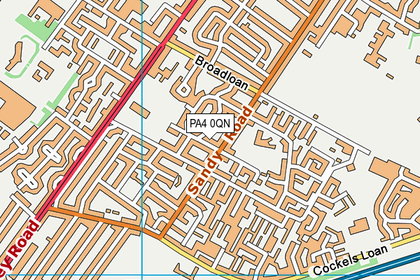 PA4 0QN map - OS VectorMap District (Ordnance Survey)
