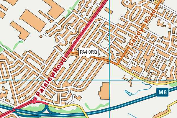 PA4 0RQ map - OS VectorMap District (Ordnance Survey)