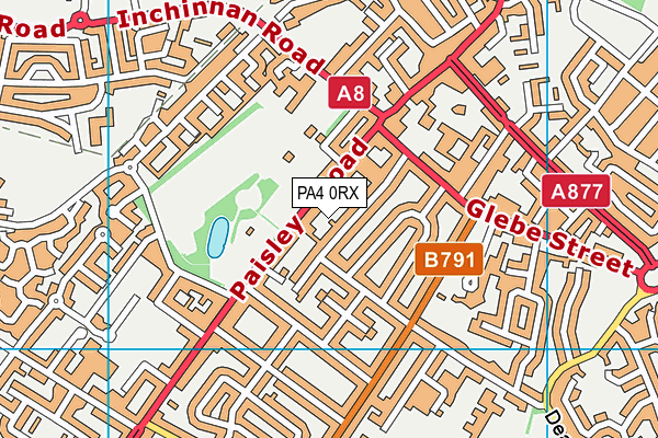 PA4 0RX map - OS VectorMap District (Ordnance Survey)