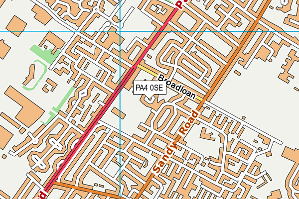 PA4 0SE map - OS VectorMap District (Ordnance Survey)
