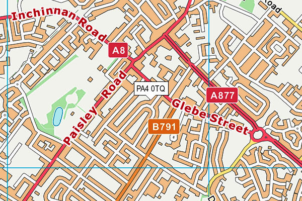 PA4 0TQ map - OS VectorMap District (Ordnance Survey)