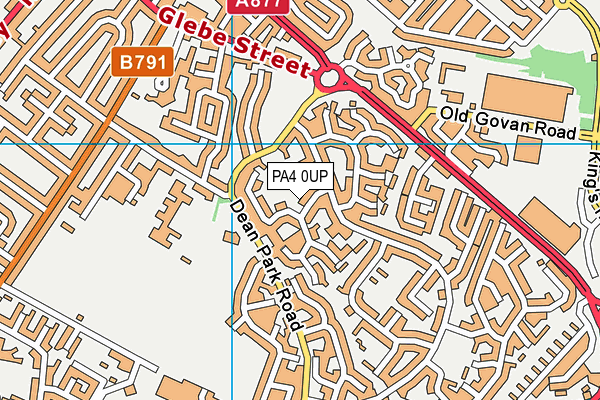 PA4 0UP map - OS VectorMap District (Ordnance Survey)
