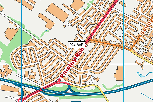 PA4 8AB map - OS VectorMap District (Ordnance Survey)