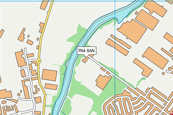 PA4 8AN map - OS VectorMap District (Ordnance Survey)