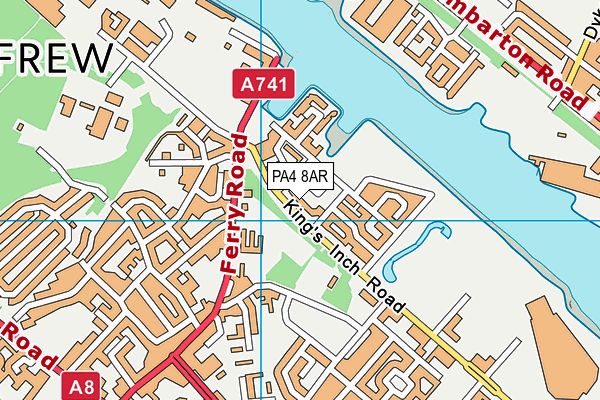 PA4 8AR map - OS VectorMap District (Ordnance Survey)