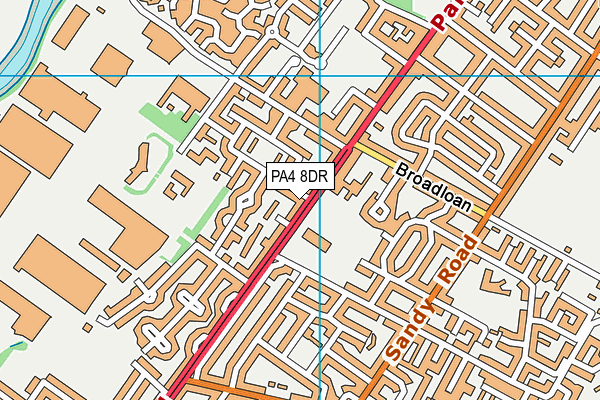 PA4 8DR map - OS VectorMap District (Ordnance Survey)