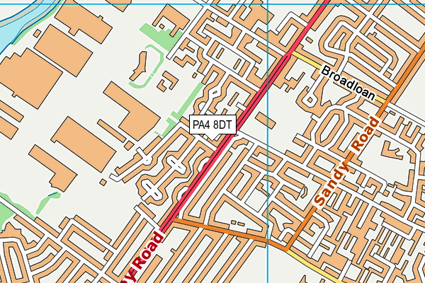 PA4 8DT map - OS VectorMap District (Ordnance Survey)