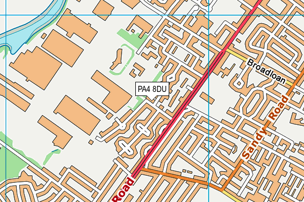 PA4 8DU map - OS VectorMap District (Ordnance Survey)