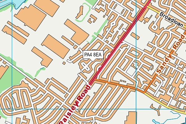 PA4 8EA map - OS VectorMap District (Ordnance Survey)