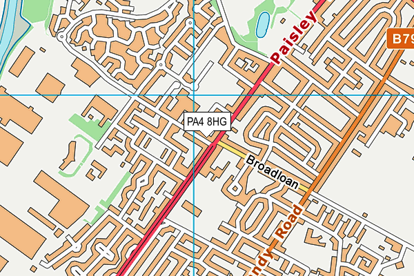 PA4 8HG map - OS VectorMap District (Ordnance Survey)