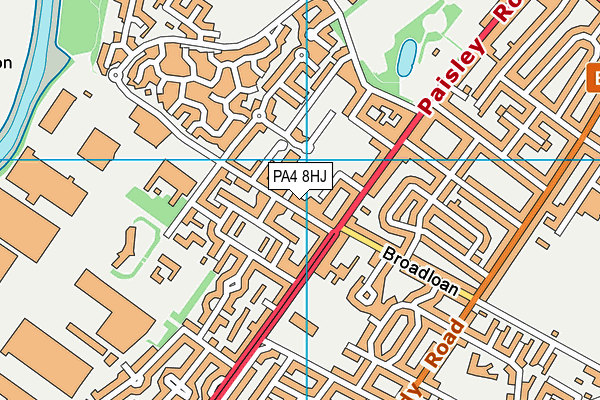 PA4 8HJ map - OS VectorMap District (Ordnance Survey)