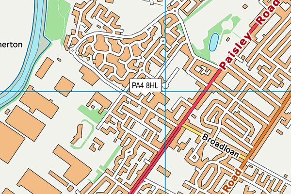 PA4 8HL map - OS VectorMap District (Ordnance Survey)