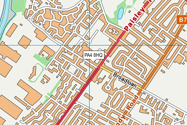 PA4 8HQ map - OS VectorMap District (Ordnance Survey)