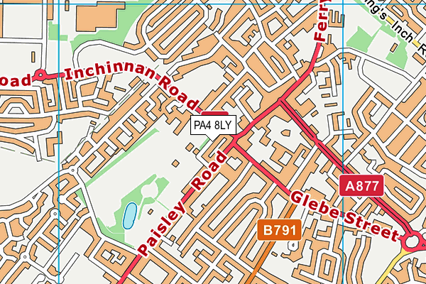 PA4 8LY map - OS VectorMap District (Ordnance Survey)
