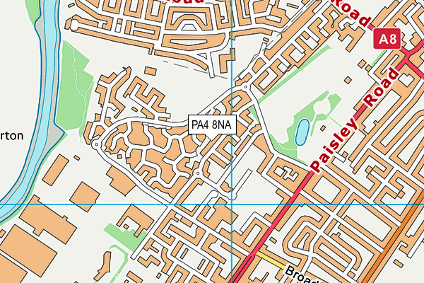 PA4 8NA map - OS VectorMap District (Ordnance Survey)