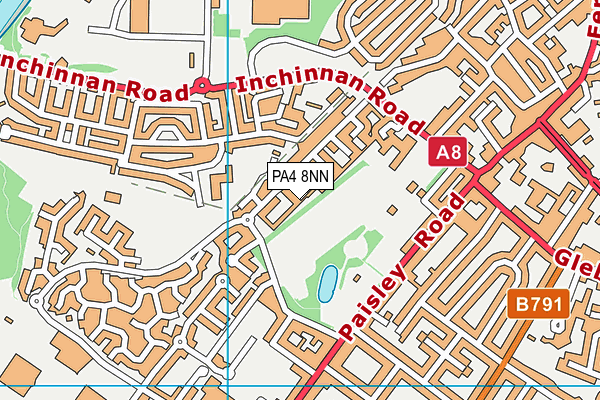 PA4 8NN map - OS VectorMap District (Ordnance Survey)