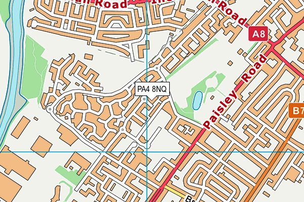 PA4 8NQ map - OS VectorMap District (Ordnance Survey)