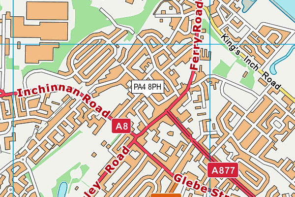PA4 8PH map - OS VectorMap District (Ordnance Survey)